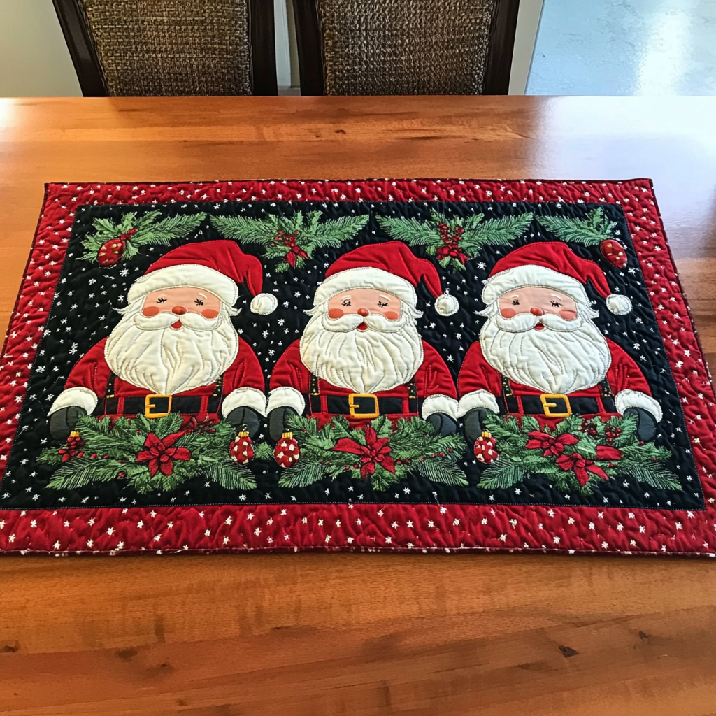 Christmas Santa TAI040924417 Quilted Placemats