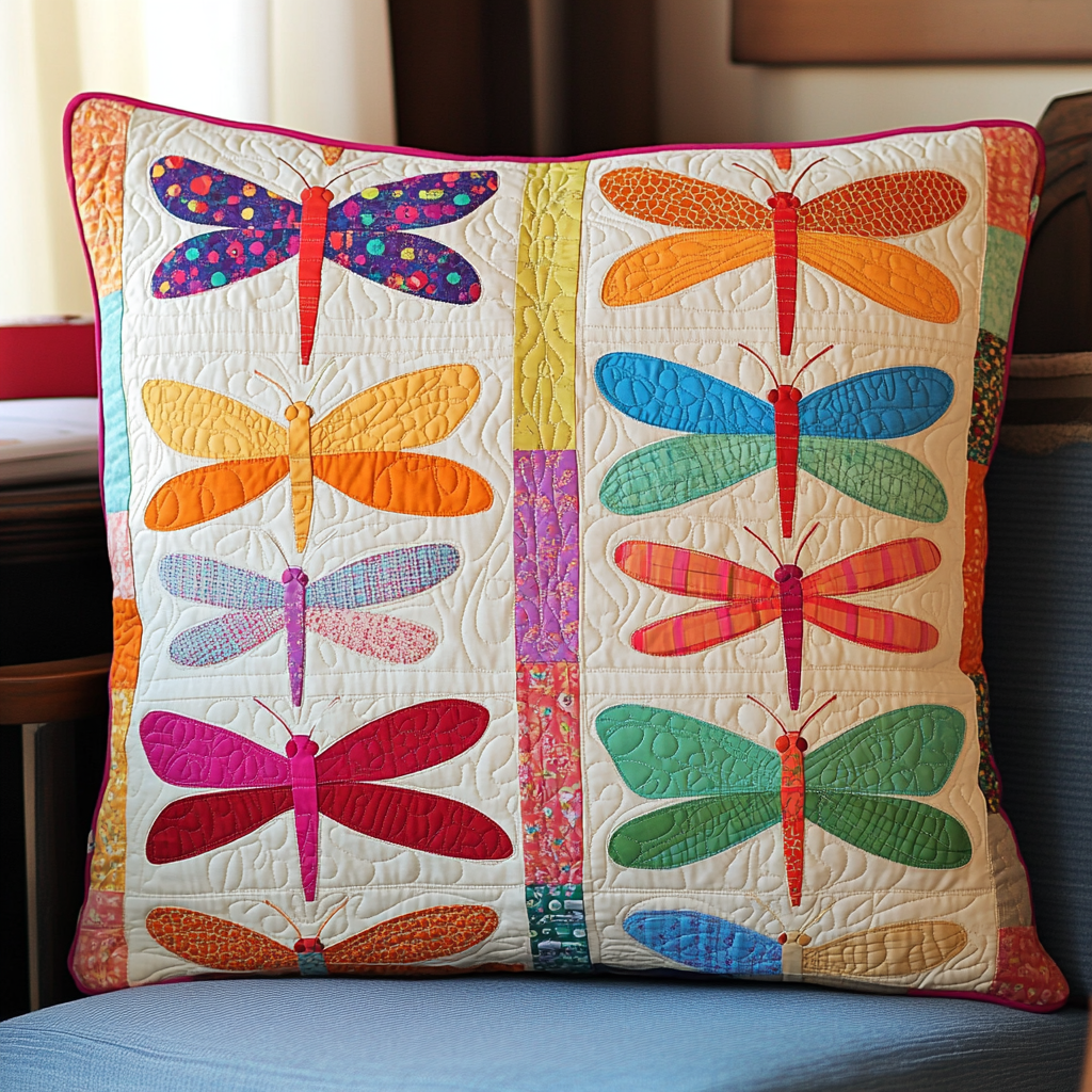 Dragonfly DAI230924130 Quilted Pillow Case