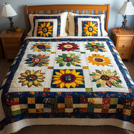 Sunflower DAI280824170 Quilt Bedding Set