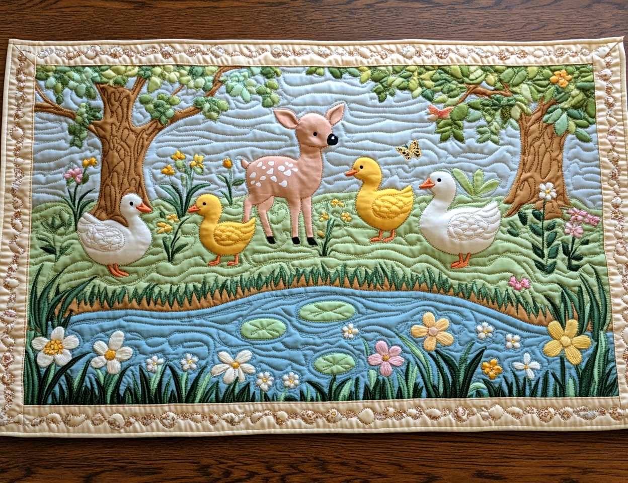 Farm Animal DAI040225477 Quilted Table Runner
