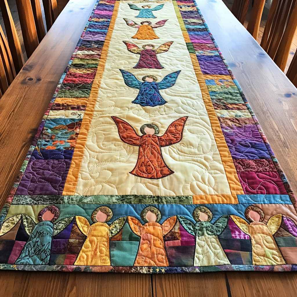 Angel DAI190225255 Quilted Table Runner – Charming Favor