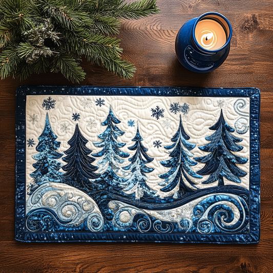 Winter Forest TAI111124291 Quilted Placemats