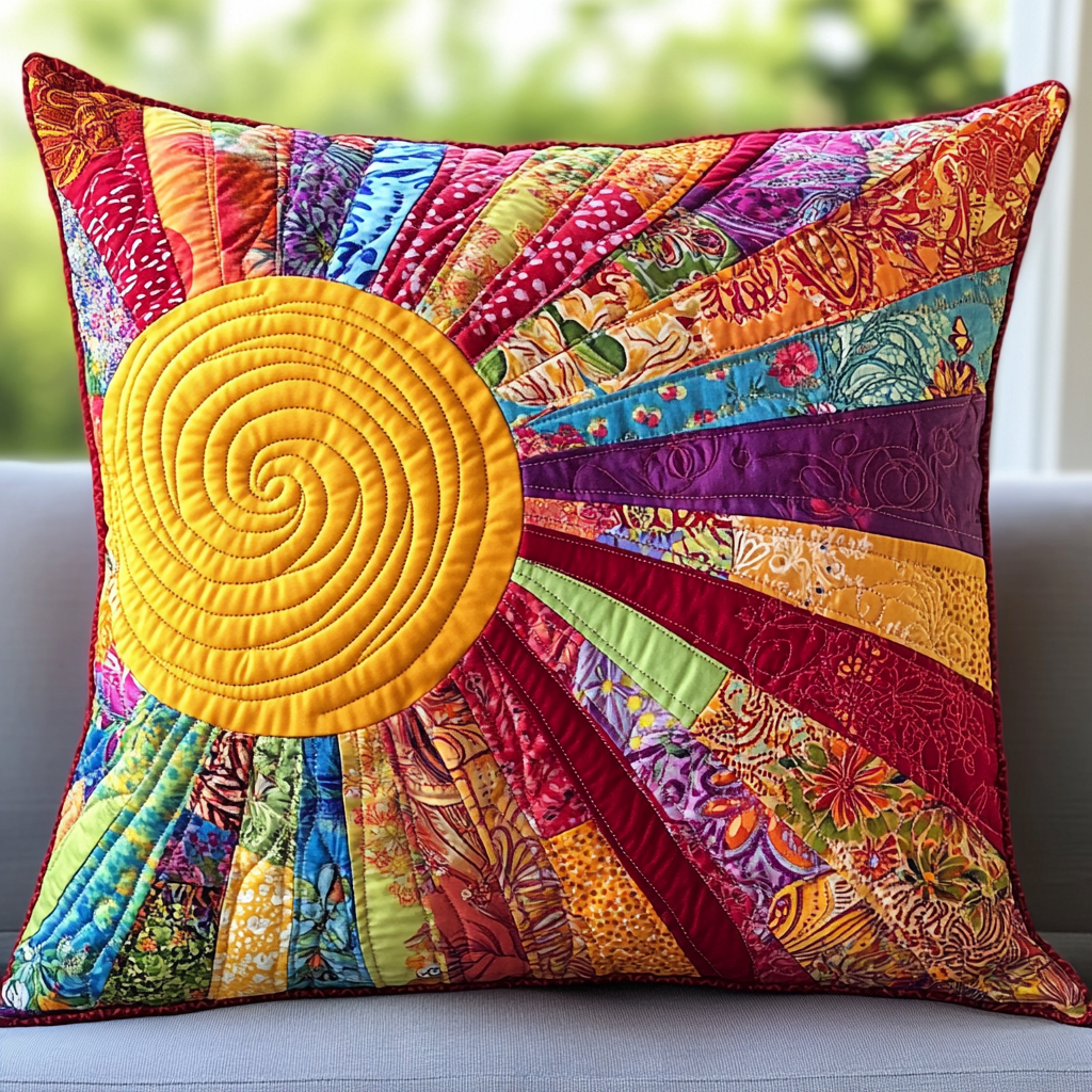 Hippie Sun TAI121024048 Quilted Pillow Case