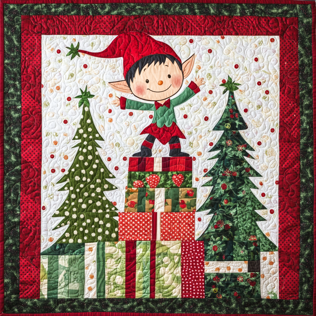 Christmas Elf DAI201124417 Quilt Blanket