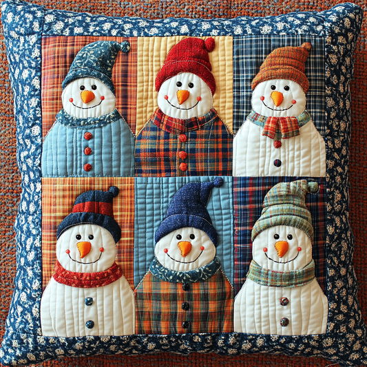 Snowman DAI230924199 Quilted Pillow Case