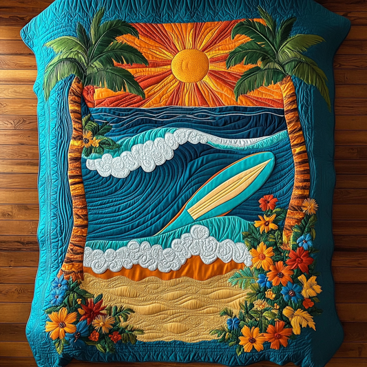 Sunset Beach DAI090125133 Quilt Blanket