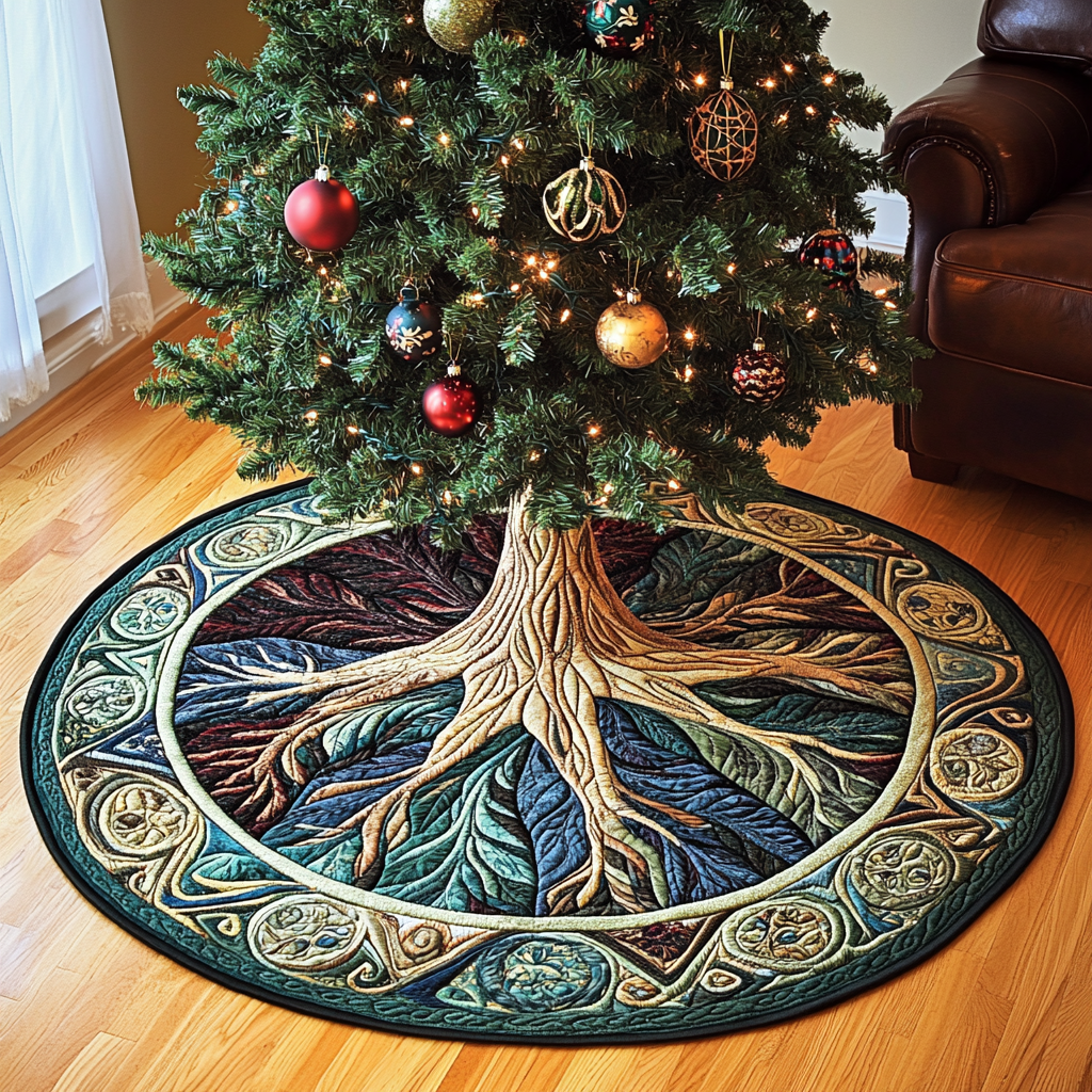 Tree Of Life TAI101224630 Quilted Tree Skirt