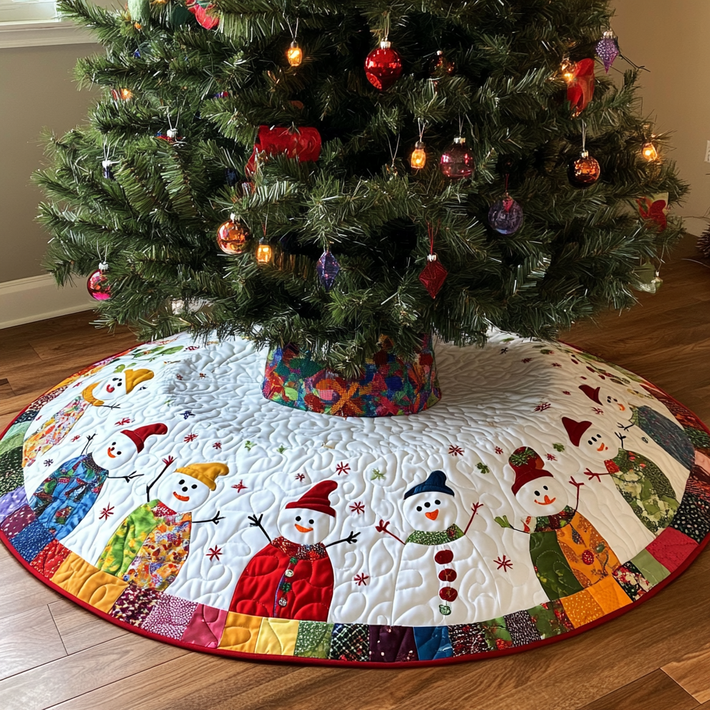 Snowman DAI230924034 Quilted Tree Skirt