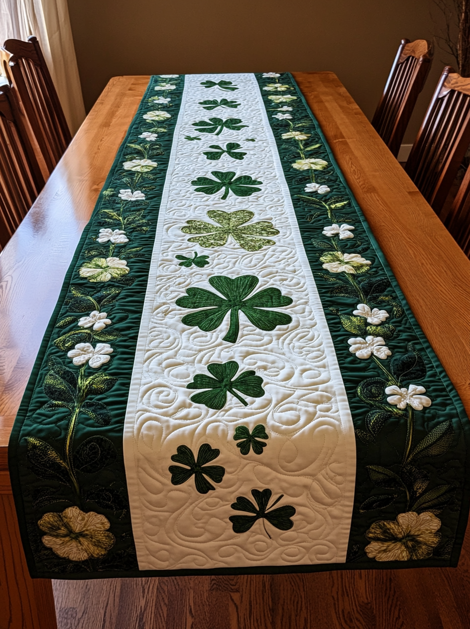 Shamrock TAI121024001 Quilted Table Runner