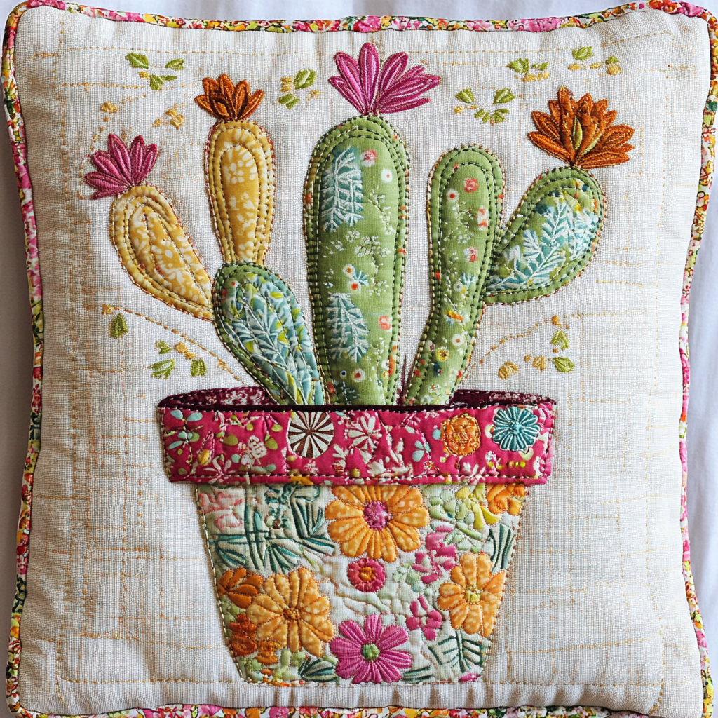 Cactus TAI130824167 Quilted Pillow Case