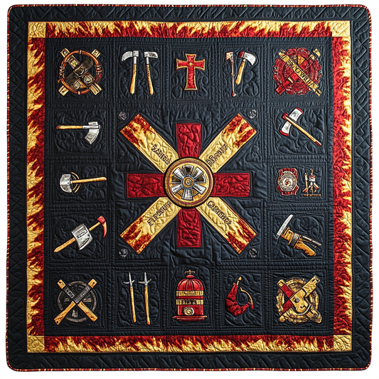 Firefighter TAI101224230 Quilt Blanket