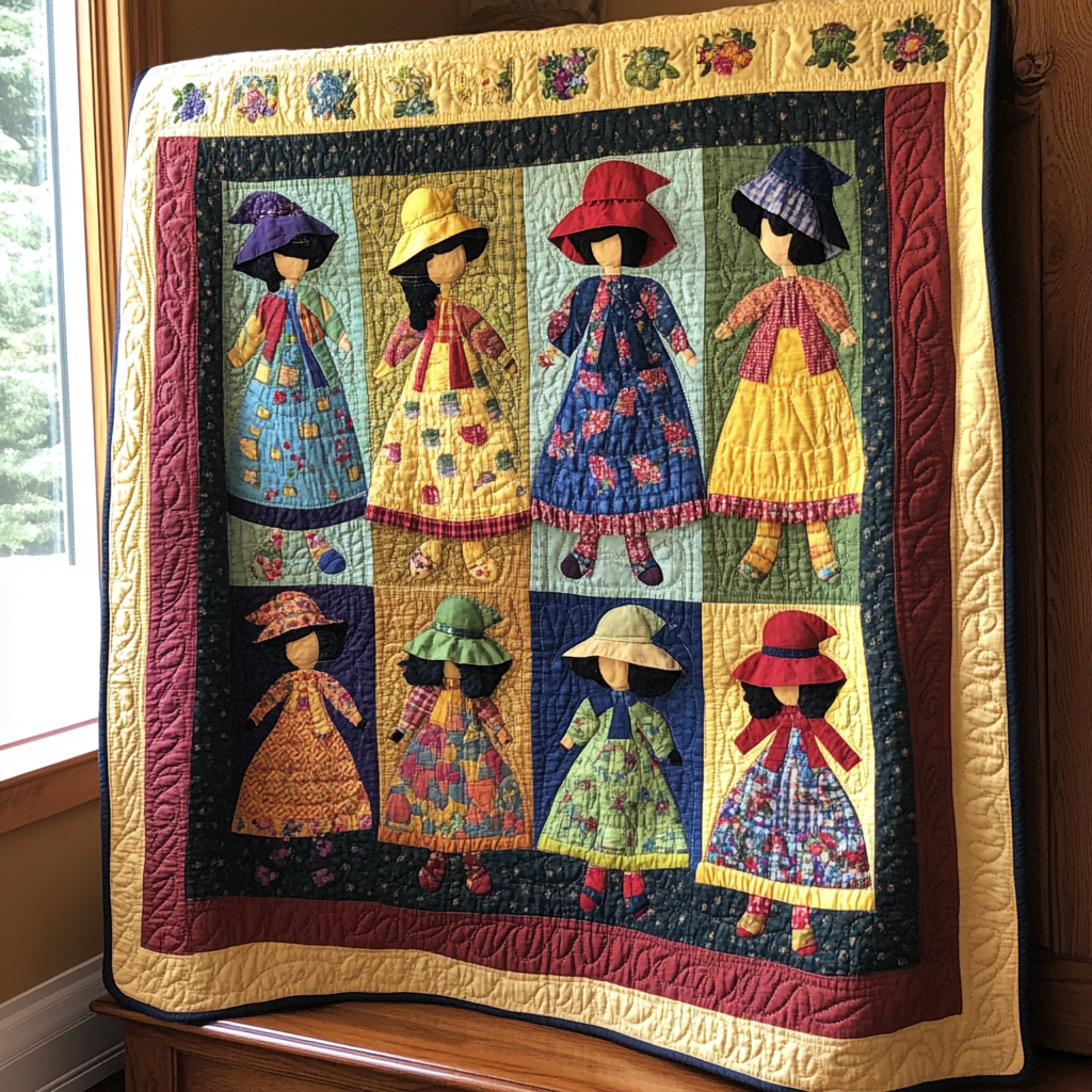 Sunbonnet Sue DAI040924246 Quilt Blanket