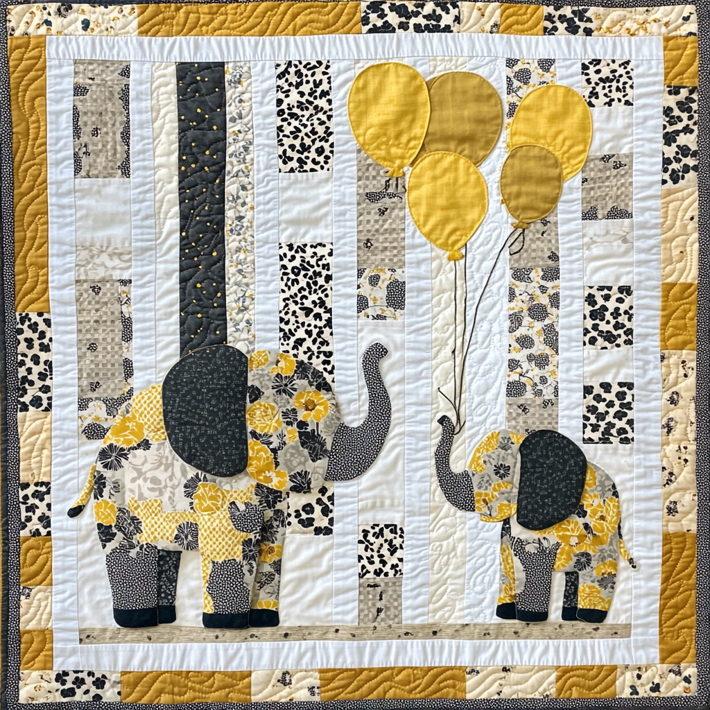 Elephant TAI151024440 Quilt Blanket