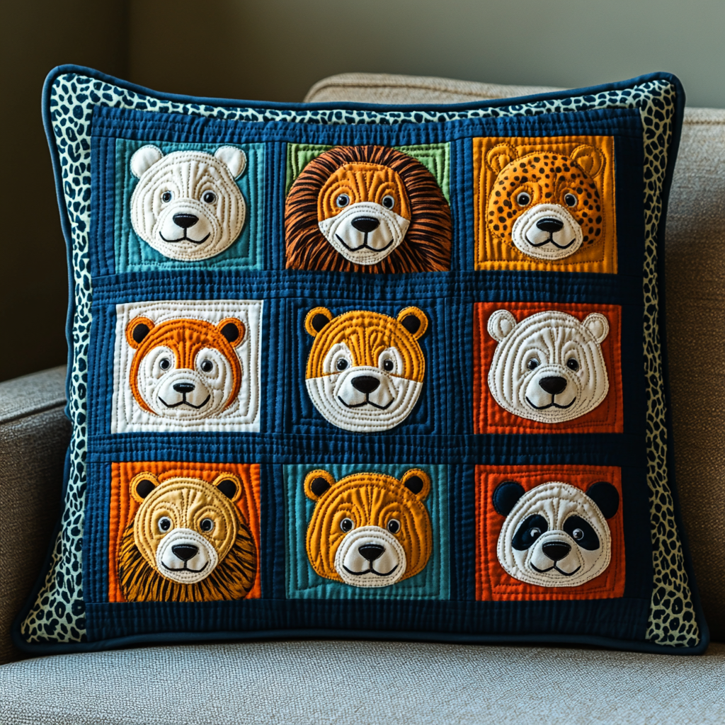 Woodland Animal DAI040225343 Quilted Pillow Case