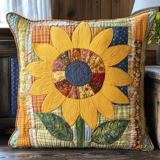 Sunflower TAI130824210 Quilted Pillow Case