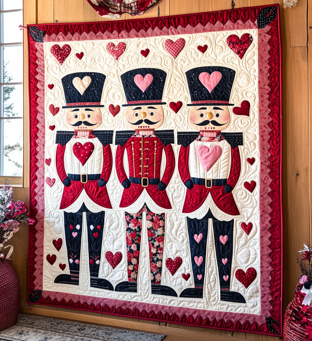 Valentine Nutcracker DAI090125127 Quilt Blanket