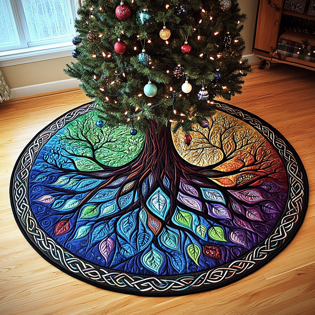 Tree Of Life TAI101224615 Quilted Tree Skirt