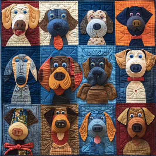 Dogs TAI240424046 Quilt Blanket