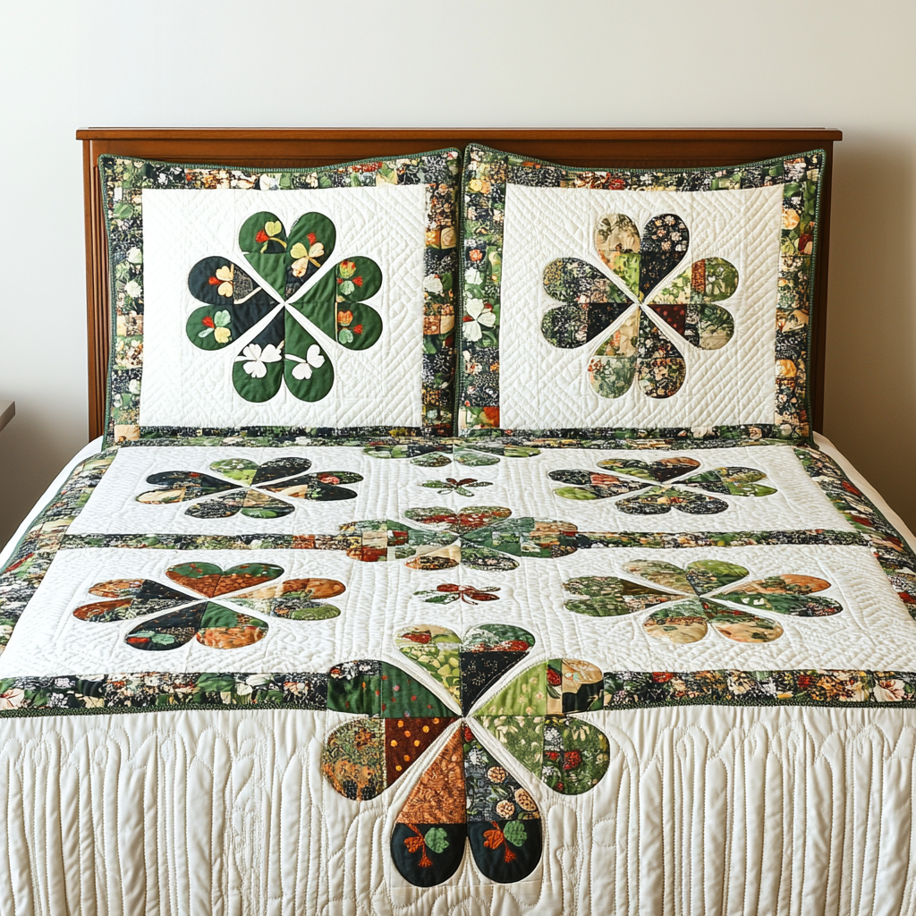 Clover DAI280824137 Quilt Bedding Set