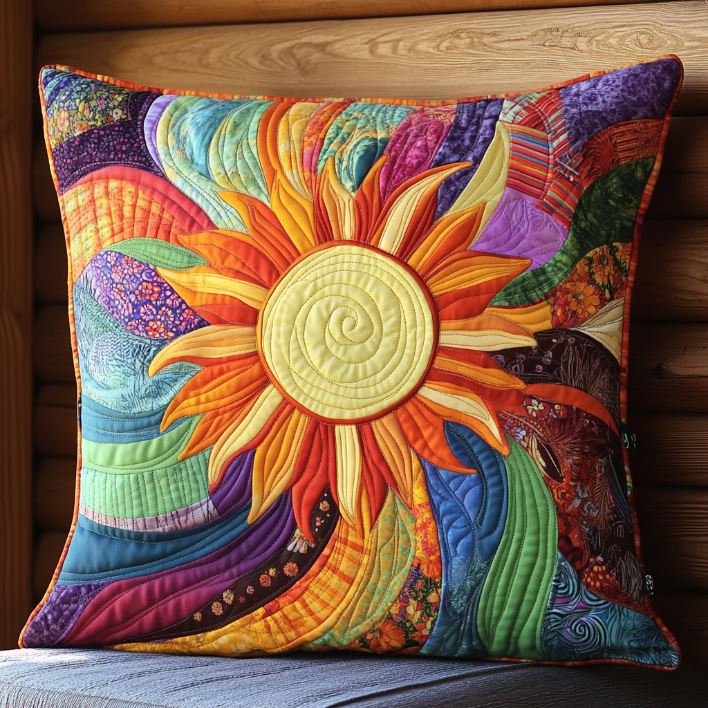 Hippie Sun TAI181024572 Quilted Pillow Case