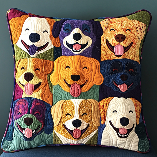 Dog DAI230924096 Quilted Pillow Case