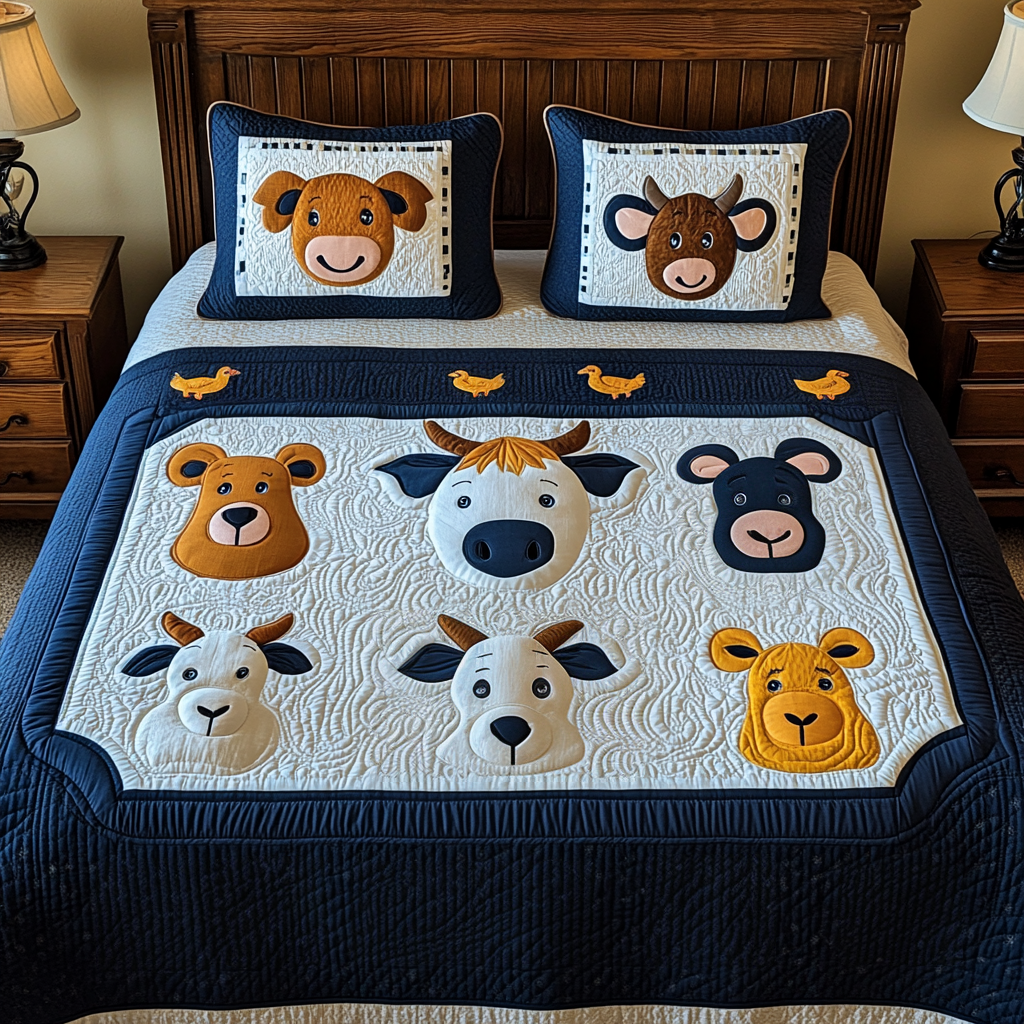 Farm Animal DAI051224138 Quilt Bedding Set