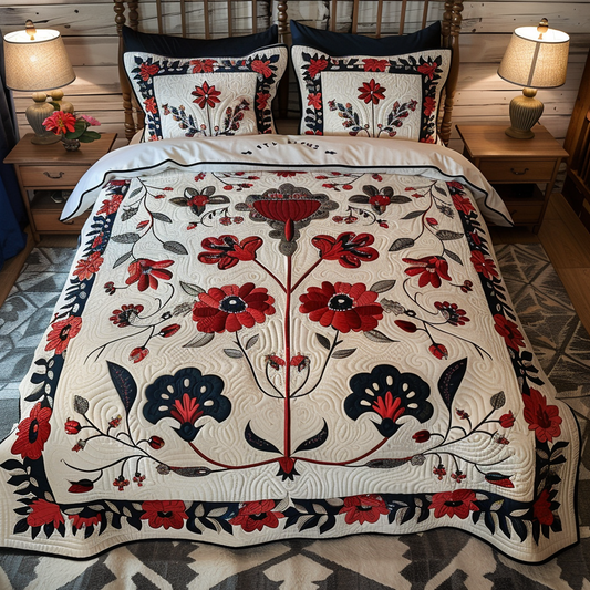 Flower TAI100724048 Quilt Bedding Set