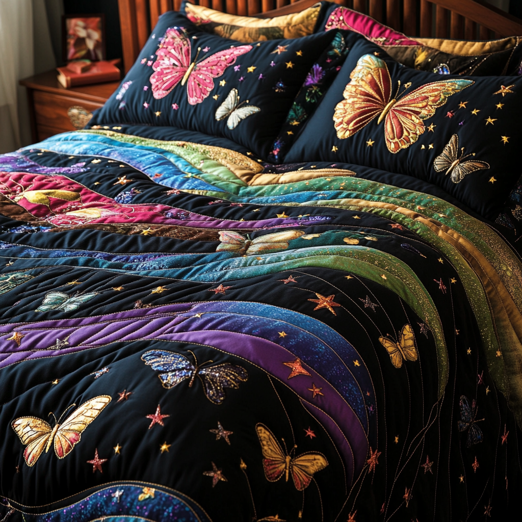 Butterfly TAI101224410 Quilt Bedding Set