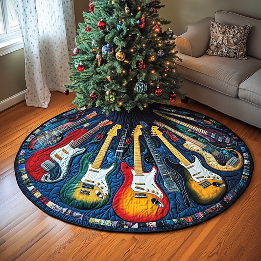 Guitar TAI041024097 Quilted Tree Skirt