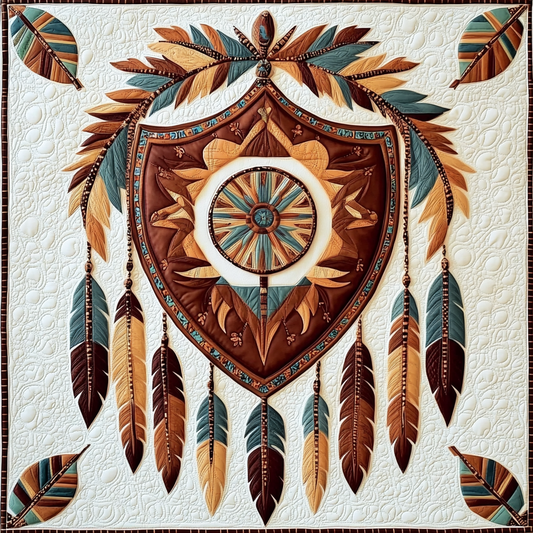 Native American Shield DAI101224064 Quilt Blanket