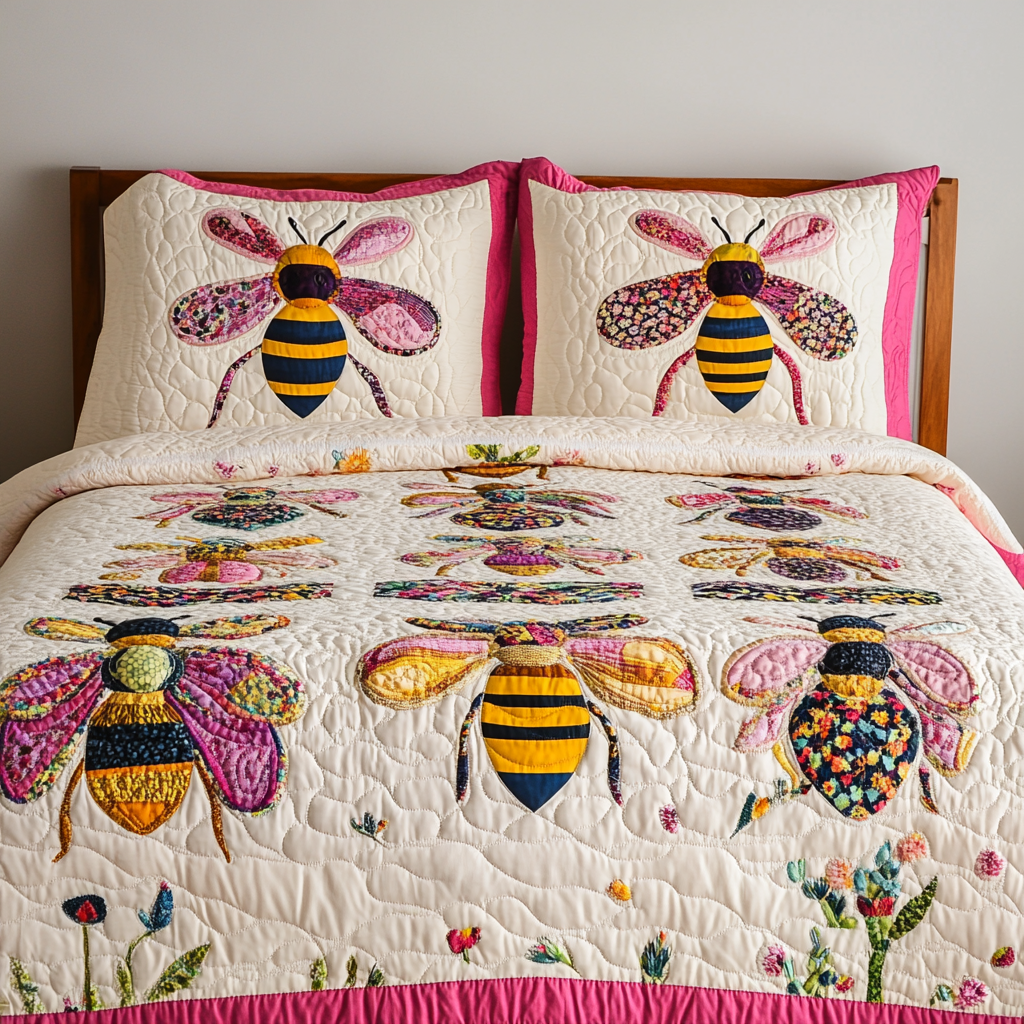 Bee DAI190824343 Quilt Bedding Set