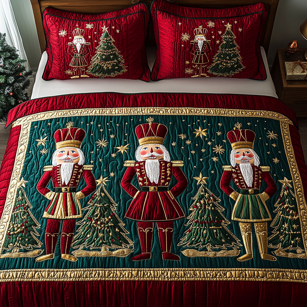 Christmas Nutcracker TAI201124172 Quilt Bedding Set