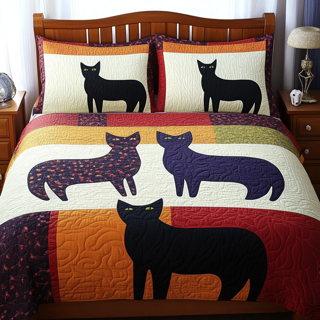 Cat DAI280824073 Quilt Bedding Set