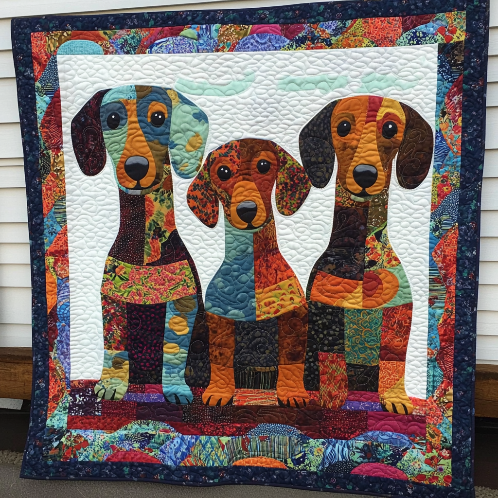 Dachshund DAI190824075 Quilt Blanket