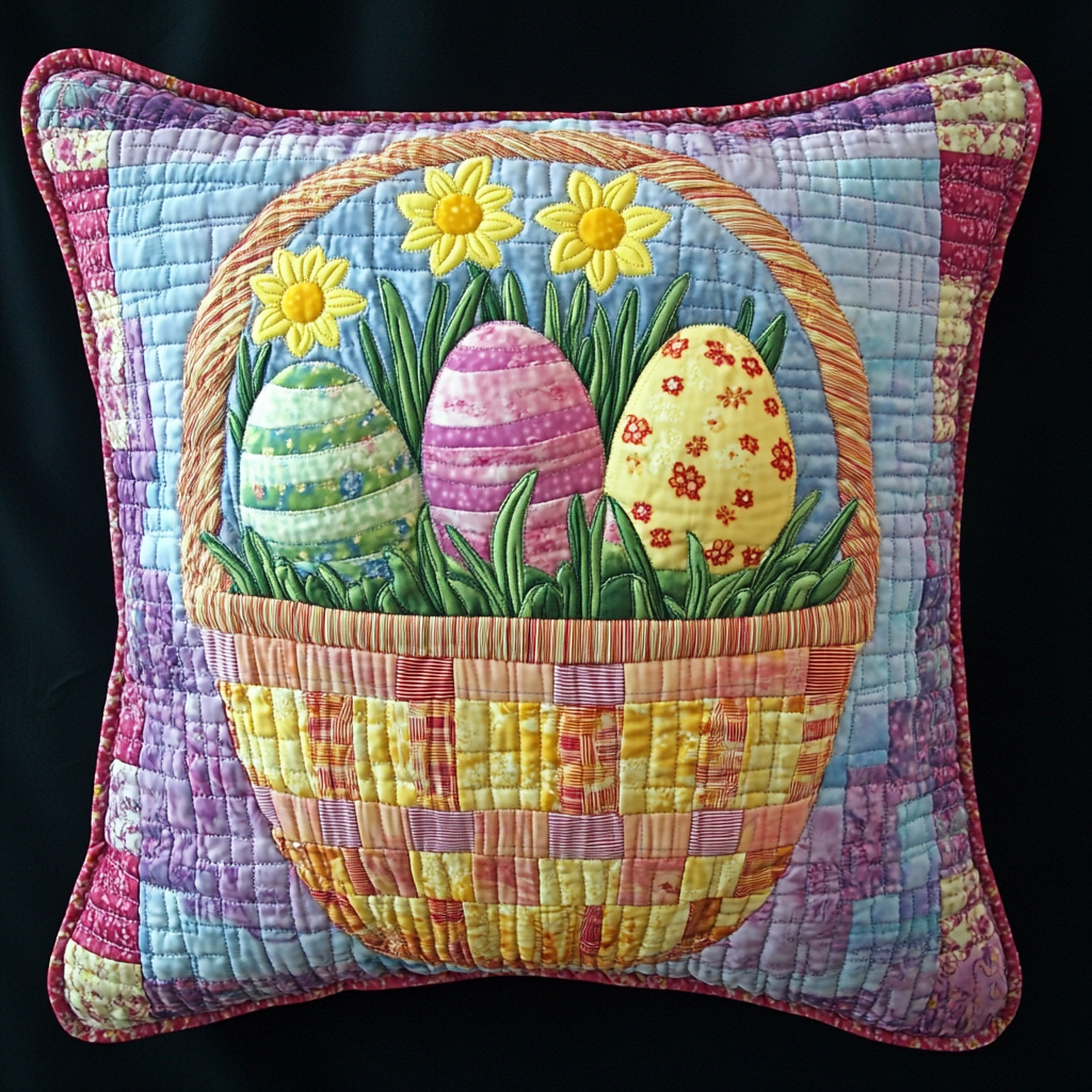 Easter Egg DAI301224122 Quilted Pillow Case