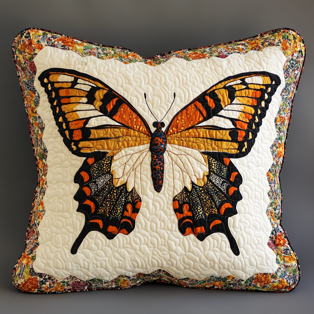 Butterfly TAI130824139 Quilted Pillow Case