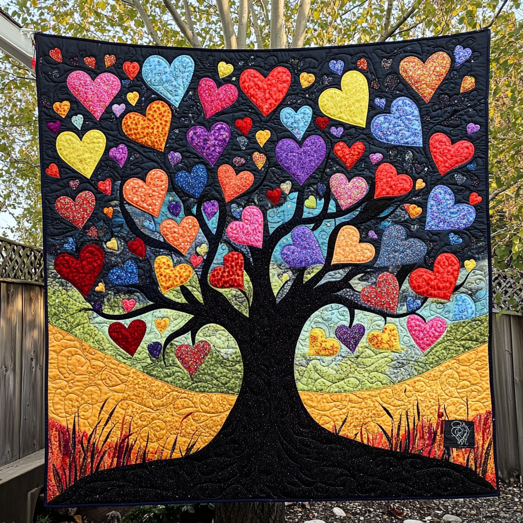 Tree Of Hearts DAI301224071 Quilt Blanket