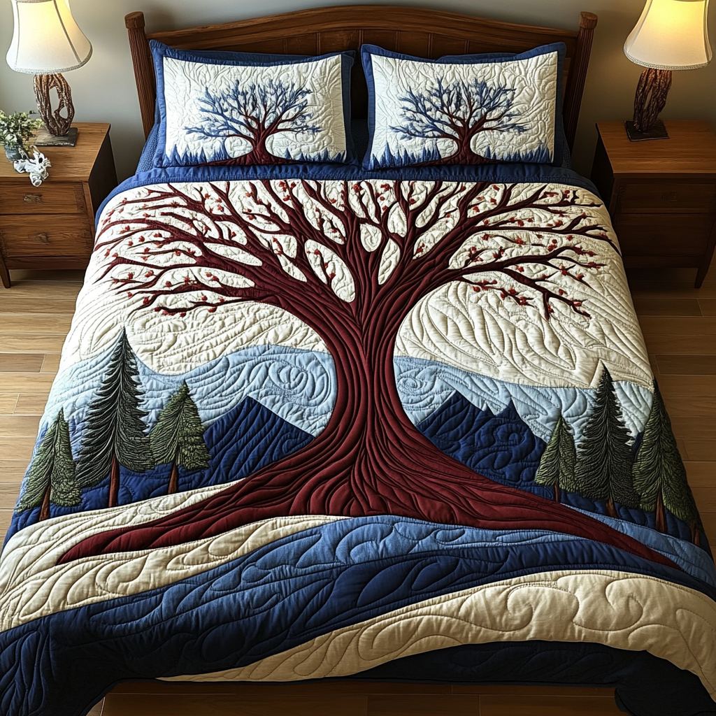 Tree Of Life TAI101224513 Quilt Bedding Set