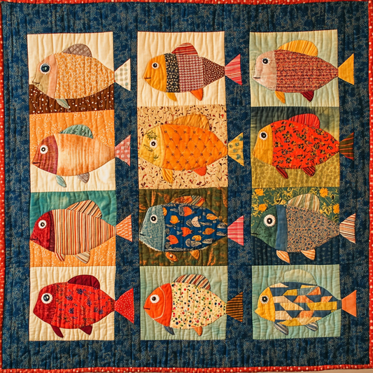 Fish DAI190824038 Quilt Blanket