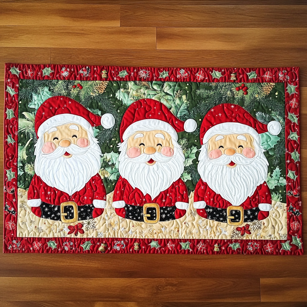 Christmas Santa TAI040924419 Quilted Placemats