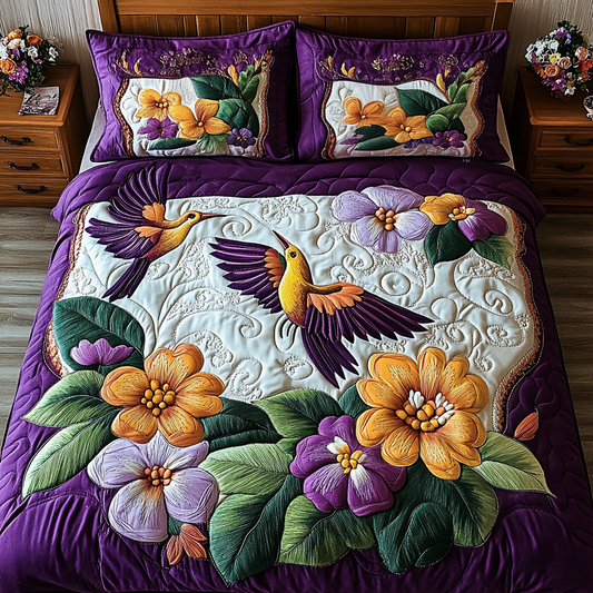 Hummingbird DAI110225148 Quilt Bedding Set