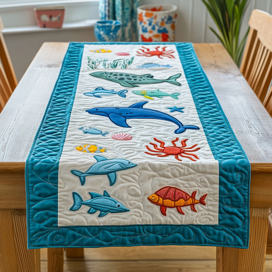 Sea Creatures DAI110225346 Quilted Table Runner