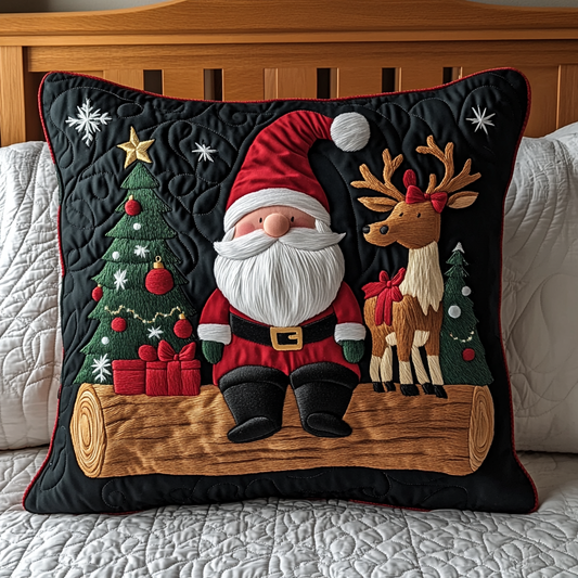 Christmas Gnome TAI201124435 Quilted Pillow Case