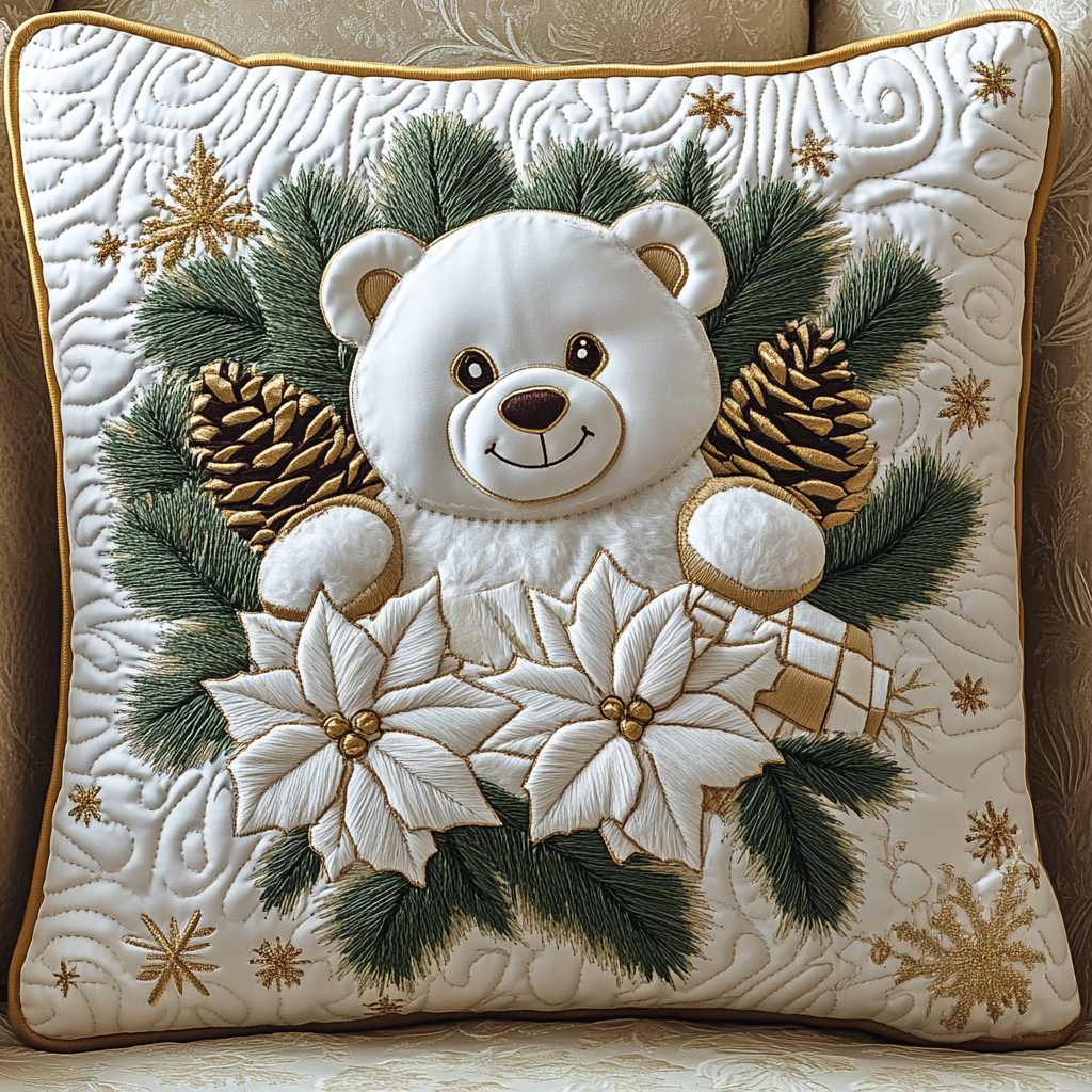 Bear TAI201124449 Quilted Pillow Case