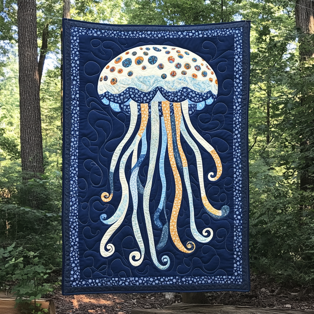 Jellyfish DAI26102449 Quilt Blanket