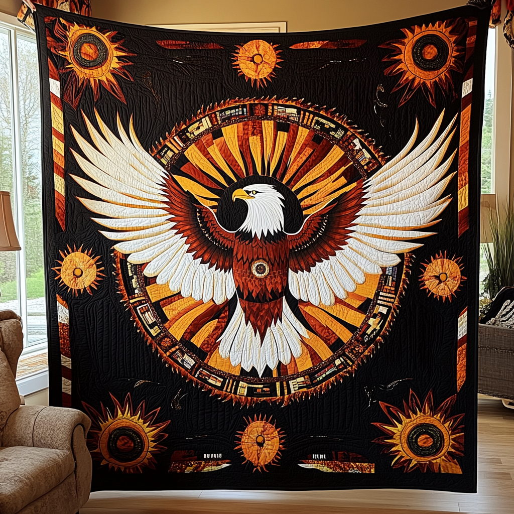 Native Eagle TAI121024083 Quilt Blanket