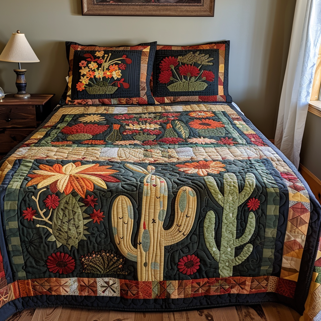 Cactus TAI040624091 Quilt Bedding Set