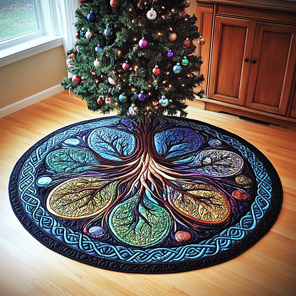 Tree Of Life TAI101224644 Quilted Tree Skirt