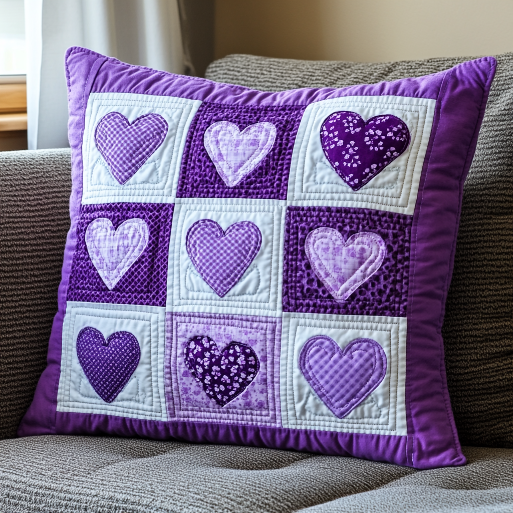 Heart DAI230924153 Quilted Pillow Case