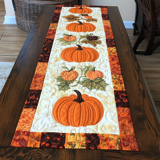 Pumpkin TAI040924372 Quilted Table Runner